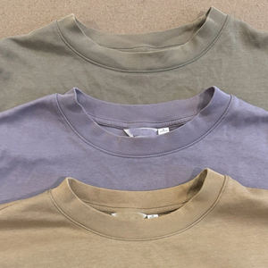 Camiseta de algodón AIRism 71% algodón, 25% poliéster, 4% Spandex cuello redondo Ringer camiseta Unisex camisetas - Product Image 1