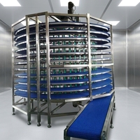 Tour de Fermentation Spirale Automatique Industrielle avec Convoyeur pour Pâte à Pain, Qualité Alimentaire