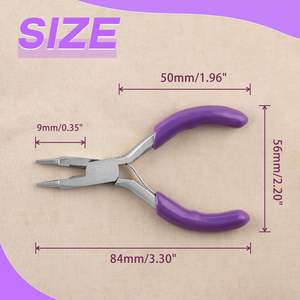Mini alicates profesionales de acero al carbono de 3 pulgadas, cortador de nariz, anillo de doblado de alambre, herramientas de bucle de alambre doblado, fabricación de joyas DIY - Product Image 4