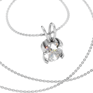 Collar de Cadena con Eslabones de Moissanita de Corte Ovalado en Oro Sólido de 14K, Brillante y Lujoso, Regalo de Moda para Fiestas y Bodas - Product Image 3