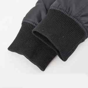 Casual Plus Size Canvas Winter Varsity Jacket <b>for</b> Men with Stand Collar <b>Letter</b> Pattern Front Logo - Product Image 4