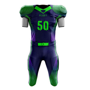 Uniforme de football américain respirant avec ceinture élastique, tissu durable et doux conçu pour un confort amélioré sur le terrain - Product Image 1