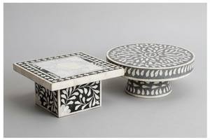 Moldes para Soportes de Pastel Cuadrados Hechos a Mano con Incrustaciones de Hueso, Ecológicos, de Alta Demanda, para Interiores de Lujo, Tamaño Personalizado - Product Image 6