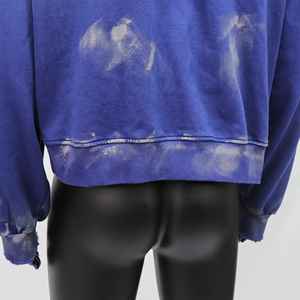 Sweat-shirts à fermeture éclair personnalisés de haute qualité, délavés et usés, en coton French Terry, tie-dye, unisexe, pour hommes - Product Image 2