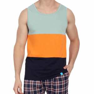 Débardeurs de sport pour hommes 2025, décontractés, respirants, 100% polyester, col rond, vêtements de sport d'été, musculation, impression en relief - Product Image 2