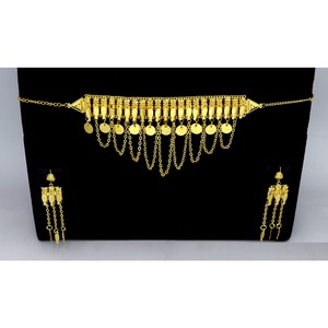 Collier de luxe en or plaqué or arabe avec pendentif étoile pour femmes, style Dubaï, bijoux de mariée islamiques du Moyen-Orient et d'Afrique - Product Image 3