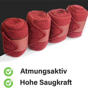 Vendajes profesionales de envoltura de polo para caballos, soporte de pierna de lana suave para entrenamiento ecuestre en venta al por mayor - Product Image 3