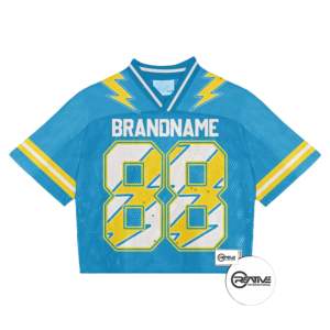 Top Notch Qualité Crop Surdimensionné Vintage Boxy Fit Football Maillots Streetwear Américain Boxy Mesh T-shirt Football Maillots - Product Image 2