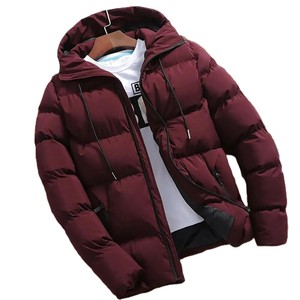 Vêtements d'extérieur épais et isolés pour l'hiver Vestes d'hiver en peluche Veste à bulles courte Veste à bulles chaude avec impression de logo personnalisée - Product Image 1