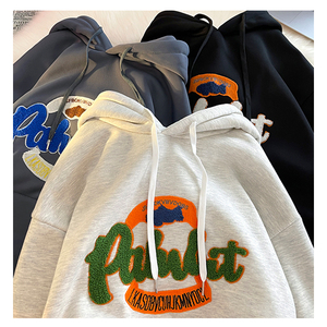 Colores en blanco al por mayor sudaderas con capucha de alta calidad de algodón de lana pulóver en blanco de gran tamaño bordado sudaderas con capucha para hombres en blanco de gran tamaño - Product Image 1