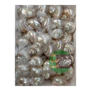 Servilletero artesanal de concha marina para accesorios de boda Silver Seashell Coastal Home Events 99 DATOS dorados VIETNAM - Product Image 6