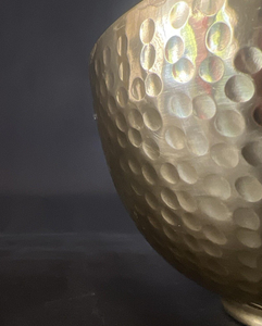 ชามผลไม้ทรงกลมอลูมิเนียมสีทอง สำหรับเสิร์ฟอาหาร ของตกแต่งงานแต่งงาน ทนทาน หรูหรา ขายส่งยอดนิยม - Product Image 4