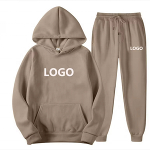 Tracksuit Men Autumn Winter Hooded Sweatshirts Drawstring Pants Male Sport <b>Hoodies</b> <b>Running</b> Sportswear - Product Image 2