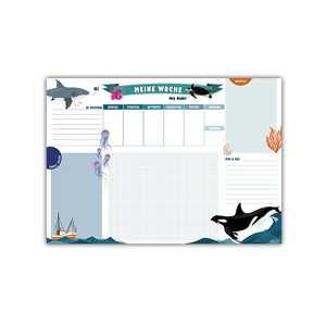 แผ่นรองโต๊ะลายการ์ตูนโลกใต้น้ำแบบฉีกได้ - Product Image 1