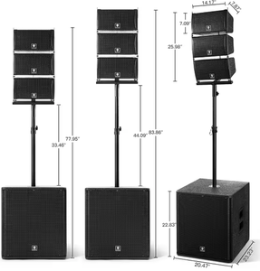 VENDITA DI RCF HDL 50-A 4K Pro Sound 2x12 8000W Diffusore Line Array Attivo a Tre Vie 143 OM - Product Image 1