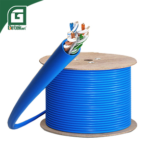 Câble réseau LAN GETEKnet OFC 8 paires en cuivre plat <span class=keywords><strong>pour</strong></span> ascenseur, <span class=keywords><strong>Ethernet</strong></span> Cat6 Cat5e, 305m, UTP FTP CCA, cuivre massif, intérieur/extérieur - Product Image 1
