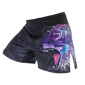 Shorts de combat MMA pour hommes au meilleur design, qualité professionnelle, légers, séchage rapide, respirants, avec caractéristiques d'étirement personnalisées à l'avant - Product Image 6