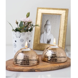 Excellent Design Brass <b>Tea</b> Light <b>Candle</b> Holder Gold Finished for Home and Christmas Decor Round <b>Tea</b> Light Holder - Product Image 3
