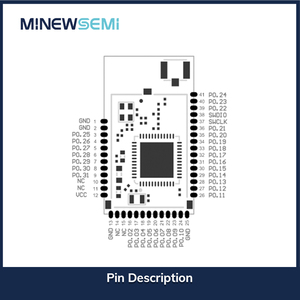 Low Cost Nordic NRF52811 Minewsemi MS50SFB3 Bluetooth <strong>Ble</strong> <strong>Module</strong> Low Energy REACH CE FCC IC WPC WEEE KC ROHS TELEC - Product Image 6