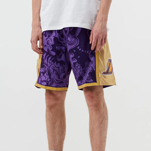 Pantalones cortos de gimnasio informales de talla grande para hombre, poliéster de secado rápido, transpirable, sólido, logotipo personalizado impreso para entrenamiento al aire libre, correr - Product Image 5