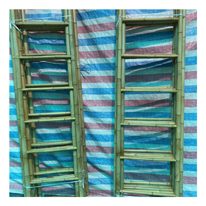 Escalera de bambú de estilo rústico, ideal para proyectos de decoración, estilismo de interiores y uso doméstico, con la mejor oferta disponible. - Product Image 3