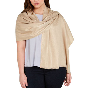 Stylish Long Lurex Border <b>Scarf</b> Custom Logo Design Digital Print High-End Luxury <b>Silk</b> Cotton Chiffon <b>for</b> Girls Traditional Shawl - Product Image 6