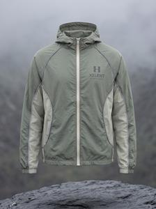 Chaqueta Gorpcore Verde Salvia, Chaqueta de Nailon Extra Grande Personalizada OEM, Fabricante de Ropa Urbana Unisex - Product Image 3