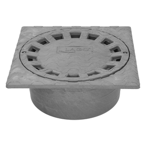 Sifone di scarico in PVC 20x20 cm. Uscita 0/ 90 / 110 mm. - Product Image 1