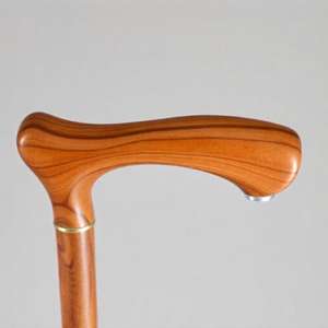 Poignée de canne de marche en bois élégante Conception en bois dur poli Durable et léger pour le soutien de la marche quotidienne ou les cadeaux - Product Image 2