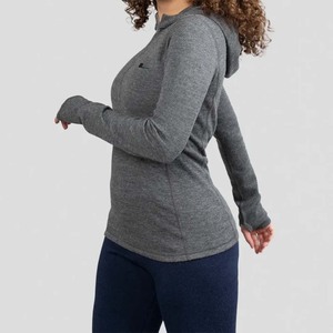 Sudadera con Capucha Personalizada, Lisa, Teñida, de Alta Calidad, con Cierre, Ecológica, Extra Grande, de Poliéster y Algodón, Informal, de Invierno, para Mujer - Product Image 2
