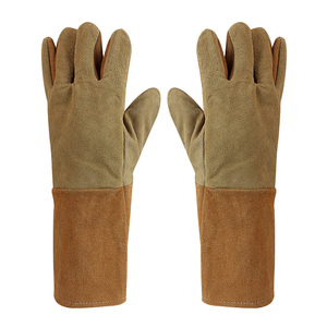 Gants de soudage en nylon de qualité supérieure, respirants, haute protection, confortables, avec poignées antidérapantes, manchette élastique, épaisseur 9 oz - Product Image 3