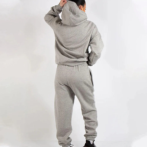 Vêtements de sport 100% coton pour femmes, ensembles de survêtements de nouvelle conception, sweat-shirt à capuche et pantalon de jogging pour l'hiver - Product Image 2