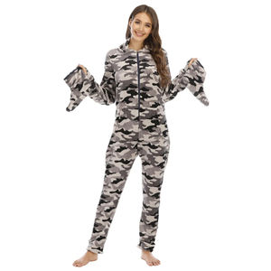 เทอร์รี่ผ้าฝ้ายพิมพ์ลายสำหรับผู้หญิงชุดสูทแฟชั่นสุดฮ็อตใส่ได้ทั้งชายหญิงมีฮู้ดชุดทำงานออกแบบได้ตามต้องการ - Product Image 3