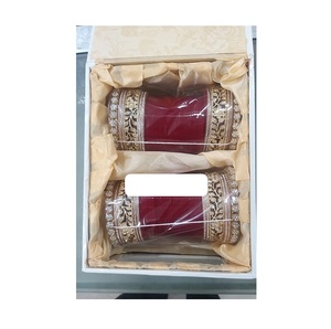 Chura Nupcial con Detalles Dorados, Joyería Punjabi de Moda para Bodas, Accesorio Imprescindible de Proveedor Indio, Hecho de Latón - Product Image 1