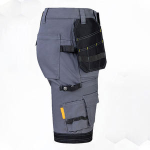 Custom Made <b>Grey</b> & Black <b>Men's</b> <b>Cargo</b> Shorts OEM Service with Custom Sizing Available Working <b>Cargo</b> Shorts for <b>men</b> - Product Image 6