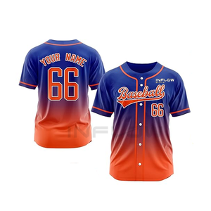 Maillot de baseball pour homme de haute qualité à séchage rapide, nouveau modèle brodé, vêtement de baseball uni avec nom d'équipe personnalisé, style mexicain - Product Image 1