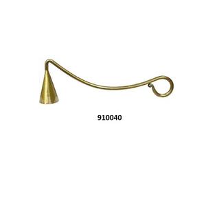 Éteignoir à bougie en laiton massif fait à la main en métal doré Éteignoir à bougie à long manche Aspect classique Éteignoir à bougie en or - Product Image 3