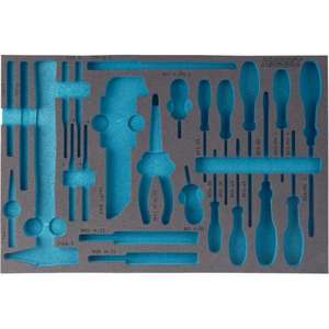 Hazet 2-Component Soft Foam Insert <b>Tool</b> <b>Storage</b> for 163-120/24 - Product Image 1
