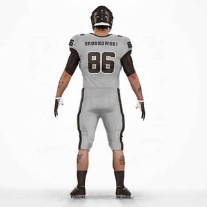 Uniforme de fútbol americano profesional hecho a medida con Conjunto de jersey y pantalones con poliéster de alto rendimiento - Product Image 2
