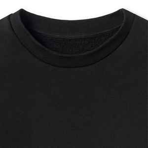 Sweat-shirt unisexe à capuche, col rond, logo personnalisé, sweat-shirt pour homme, molleton en tissu éponge français, anti-boulochage, coupe ample, sweat-shirt noir - Product Image 3