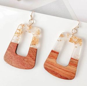 ต่างหูห้อยทำจากไม้ธรรมชาติทำด้วยมือสำหรับผู้หญิงขายส่งเครื่องประดับ - Product Image 2