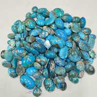 KHUSHI GEMS STONE Turquoise bleu d'Arizona, pierres semi-précieuses authentiques, cristaux naturels tendance, provenant de sources éthiques, cirés/huileés