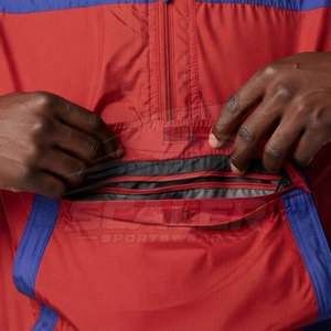 Vêtements de cyclisme fabriqués en usine, série de vestes de VTT respirantes en coton et polyester avec poches zippées - Product Image 6