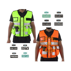 Dernier design Poches multifonctionnelles Gilet de sécurité réfléchissant haute visibilité Gilets de sécurité à fermeture éclair avant Gilet tactique haute visibilité - Product Image 6
