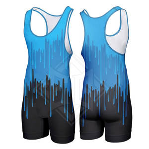Singlet de lutte respirant à séchage rapide pour adultes professionnels avec coutures Flatlock pour un ajustement serré personnalisable - Product Image 1
