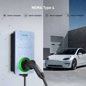 Floor-Standing EV Charger 50A OCPP Sierra Blue Smart EV Charging Station With Pedestal