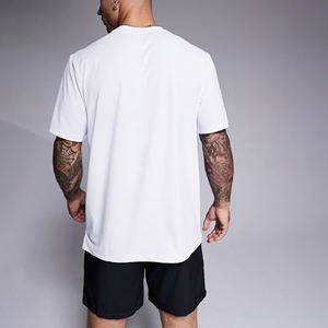 Chemise et survêtement courts en polyester personnalisés pour hommes DTF imprimé logo respirant streatwear 2 pcs ensemble de jogging pour hommes - Product Image 2