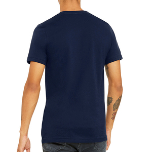 OEM personalizado 100% algodón camiseta Unisex liso manga corta cómodo uso diario fábrica suministro al por mayor - Product Image 4