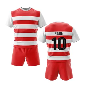 Maillot de rugby pour homme sur mesure, nouveau style, sublimation intégrale, polyester antibactérien, service OEM, uniforme sportif 340g - Product Image 1