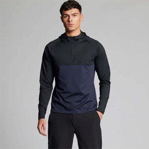 Vente chaude Sweats à capuche pour hommes OEM Custom Made Hommes Sweats à capuche unis avec manches longues Sweat à capuche de haute qualité avec logo personnalisé - Product Image 4